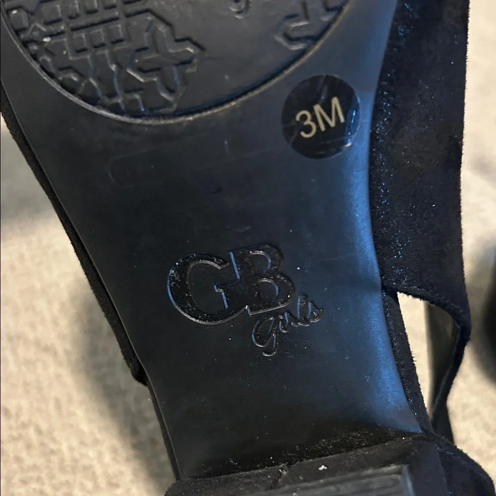 GB Girls Black Dress Shoes‎